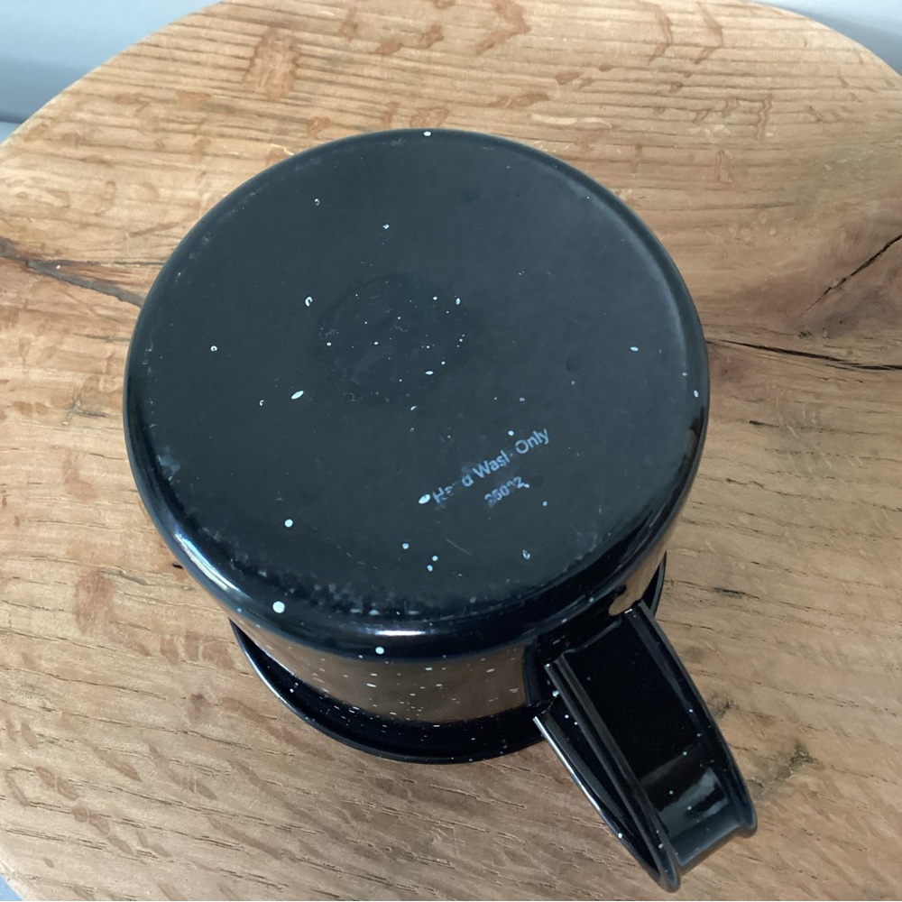 Chattanooga Themed Souvenir Black Tin / Metal Coffee Mug / Cup - Excellent - Picture 8 of 11
